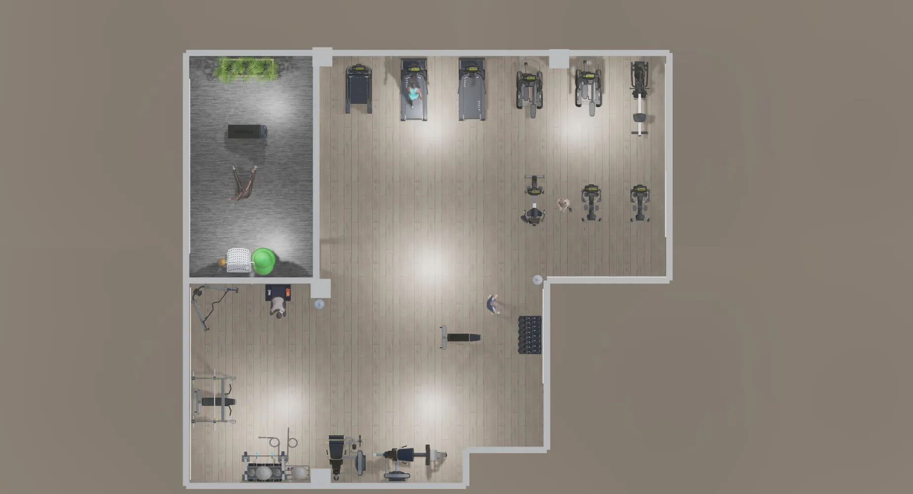 fitness center render