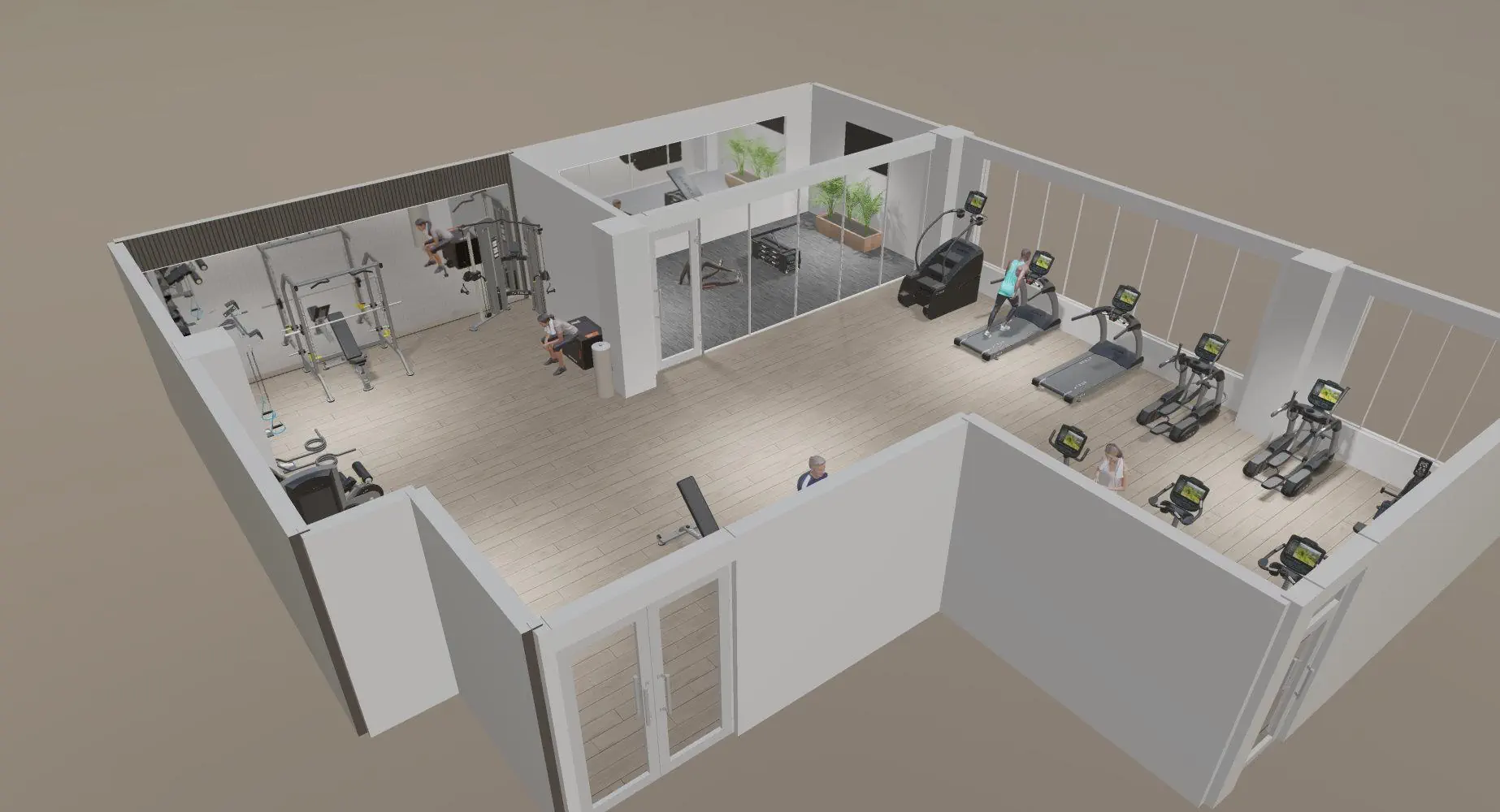 fitness center render