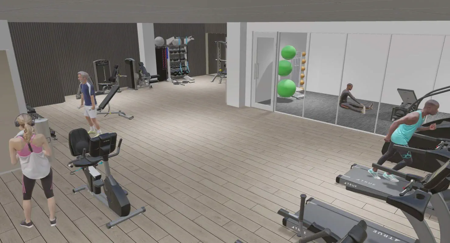 fitness center render