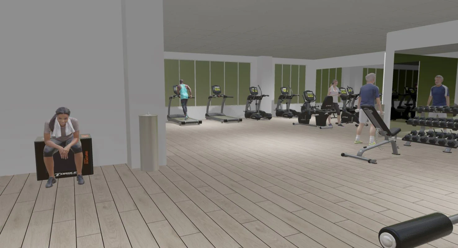 fitness center render